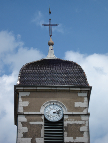 Clocher de Saint-Etienne-du-Bois (01) photo O. Pernot