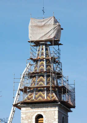 Restauration de l'église d'Authume, photo M. Morlin