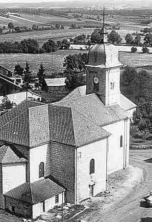 Clocher de l'église d'Epenoy avnt restauration