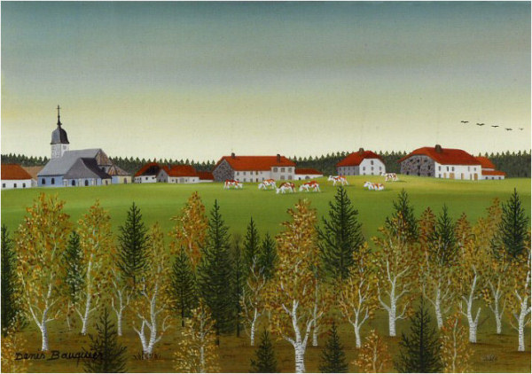 Chapelle-des-Bois, tableau de Denis Bauquier