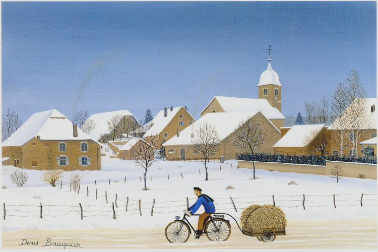 Messe de minuit à Echenoz, tableau de Denis Bauquier