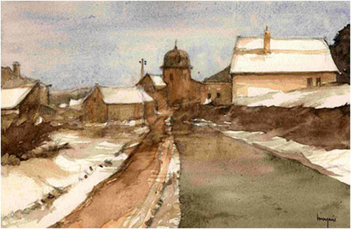 Montfaucon, tableau de Jean-Claude Bourgeois