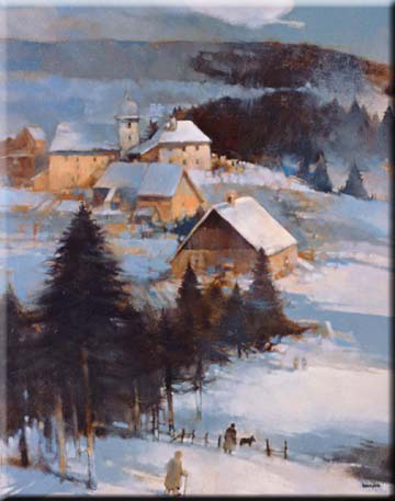 Remonot en Hiver, tableau de Bourgeois