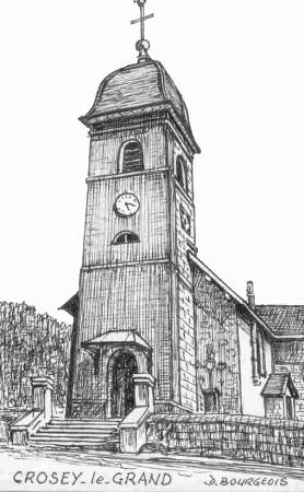 Crosey-le-Grand, dessin de Daniel Bourgeois
