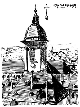 Cathédrale Saint-Jean, dessin de l'abbé Garneret