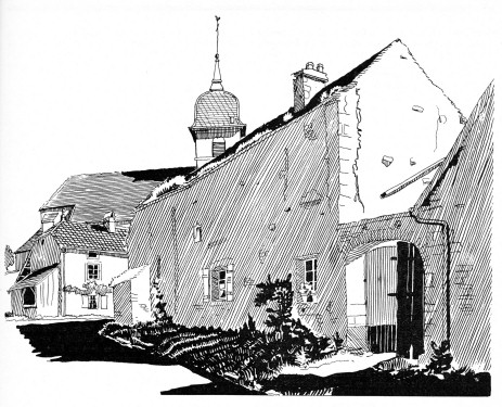 Vy-le-Ferroux, dessin de l'abbé Garneret