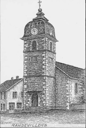 Randevillers, dessin de Daniel Bourgeois