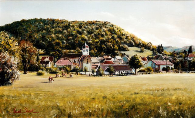 Sancey l'Eglise, tableau de Vincent Silvert