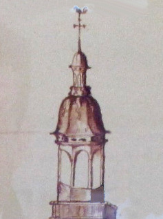 Photo du clocher de l'église de Louhans (Saône-et-Loire) 